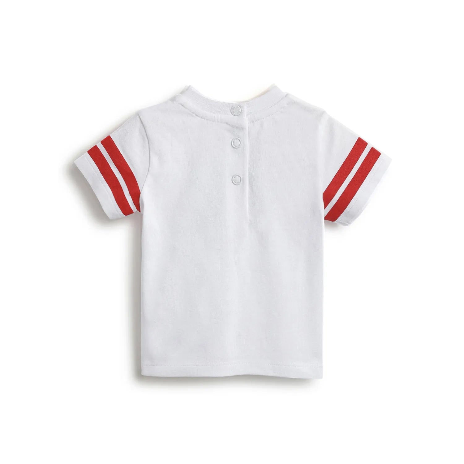 Boys White Graphic Printed T-shirt