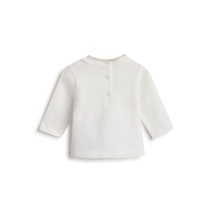 Boys White Graphic Printed T-shirt