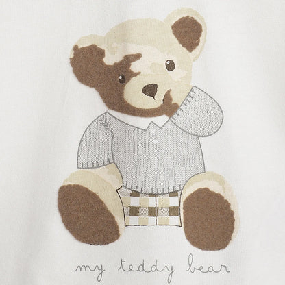 Boys White Graphic Printed T-shirt