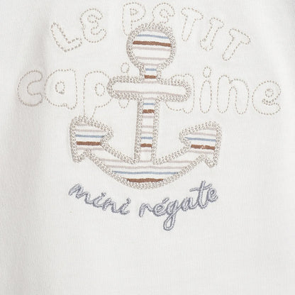 Boys White Graphic Printed T-shirt