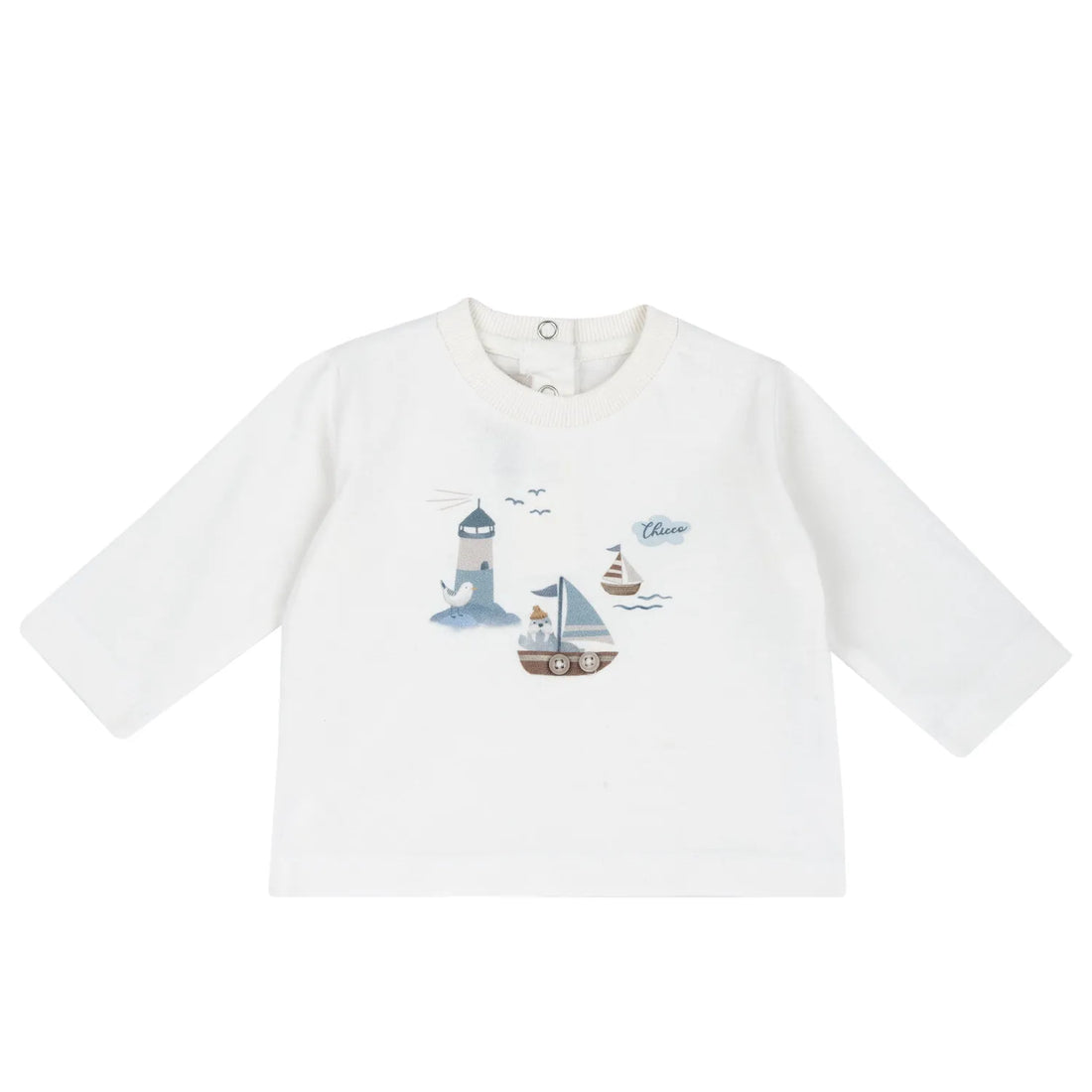 Boys White Graphic Printed T-shirt