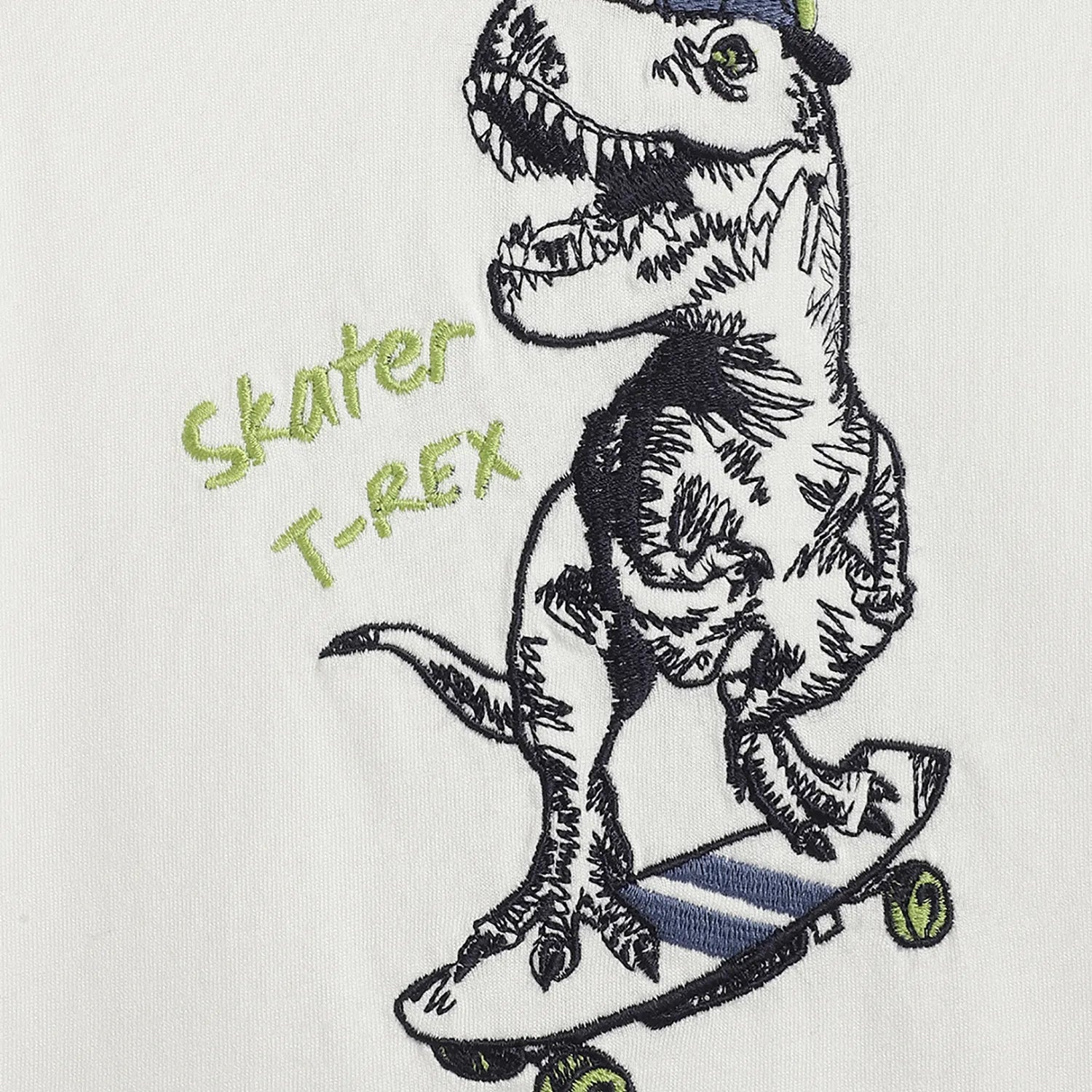 Boys White Graphic Printed T-shirt