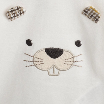 Boys White Graphic Printed T-shirt