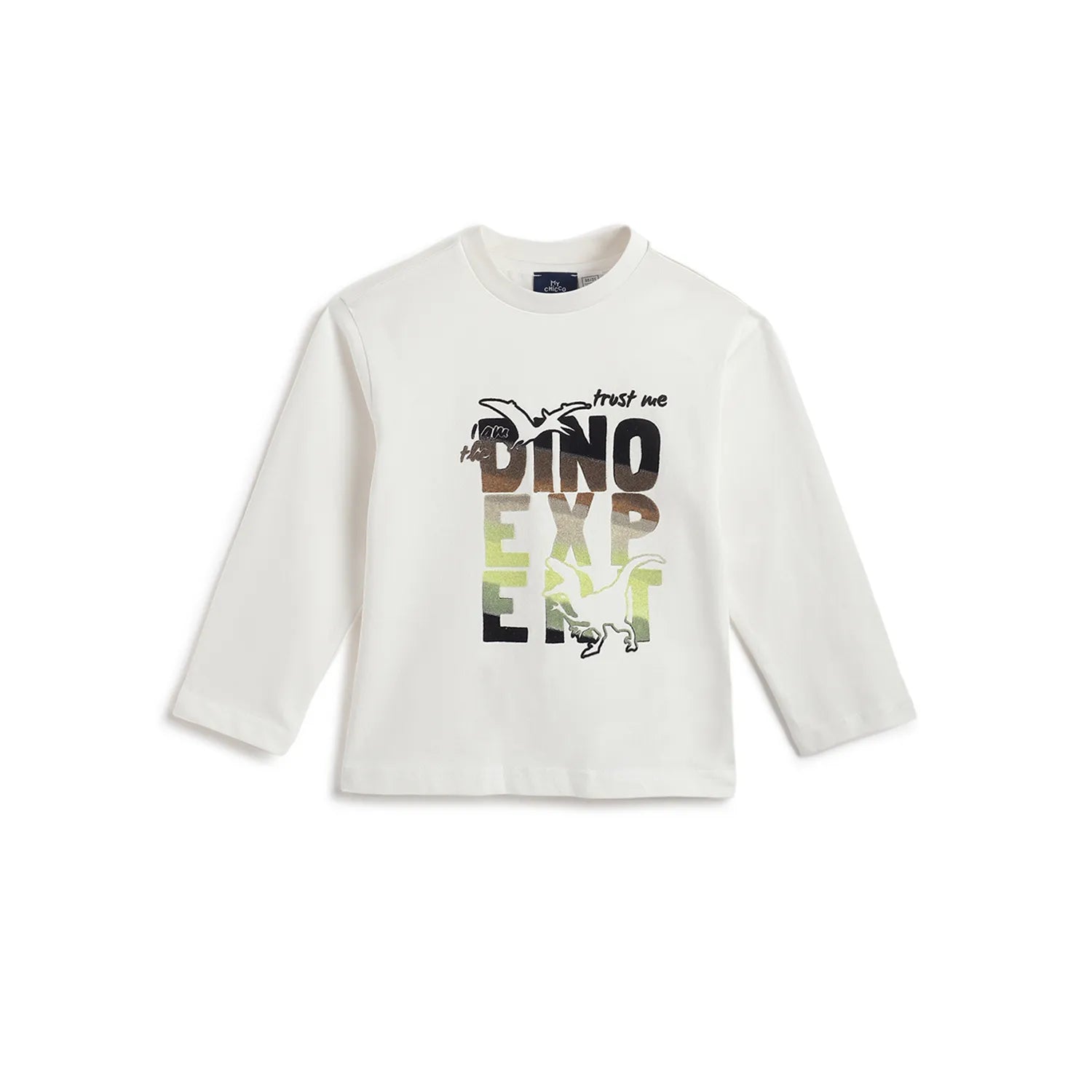 Boys White Graphic Printed T-shirt