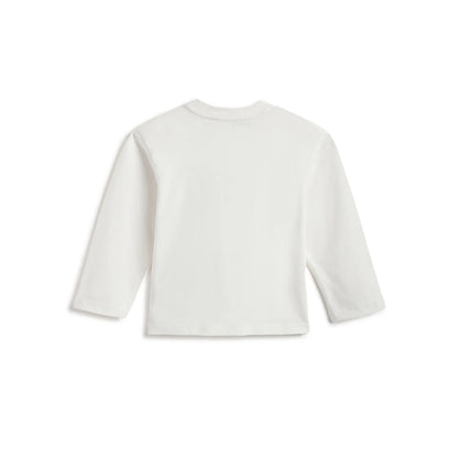 Boys White Graphic Printed T-shirt