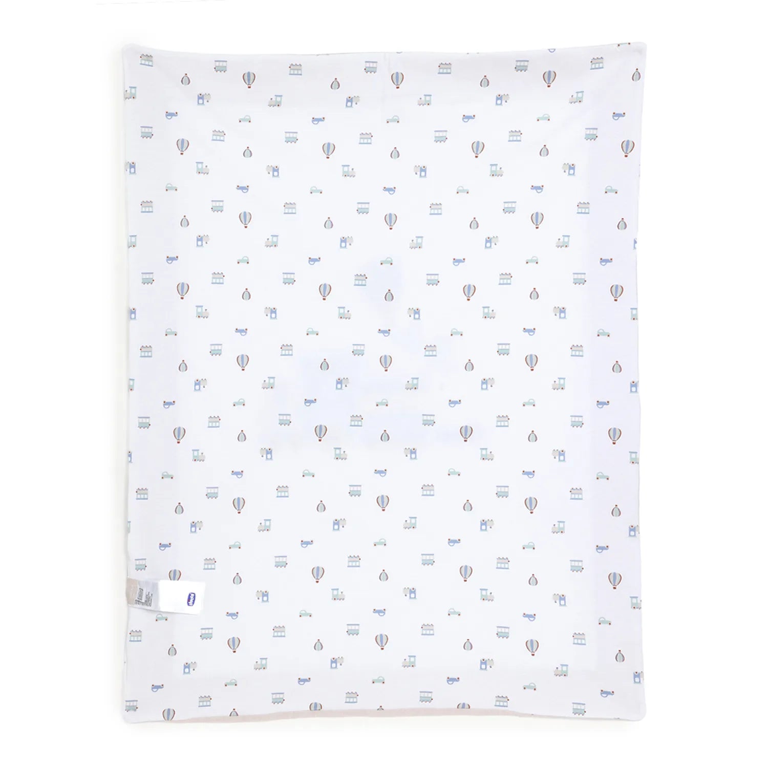 Boys White Knitted Pram Blanket