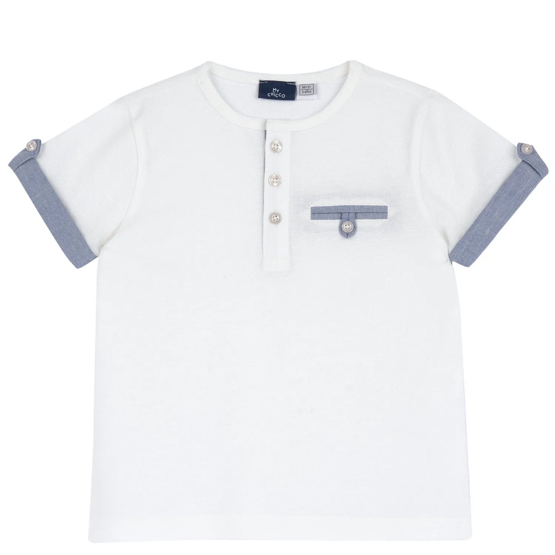 Boys White Knitted T-shirt