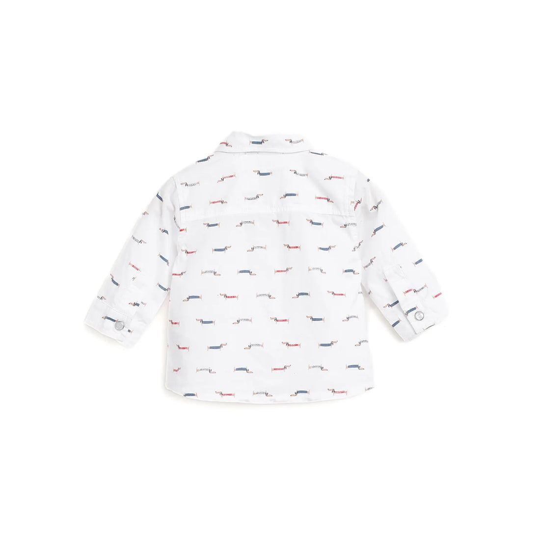 Boys White Printed Shirt