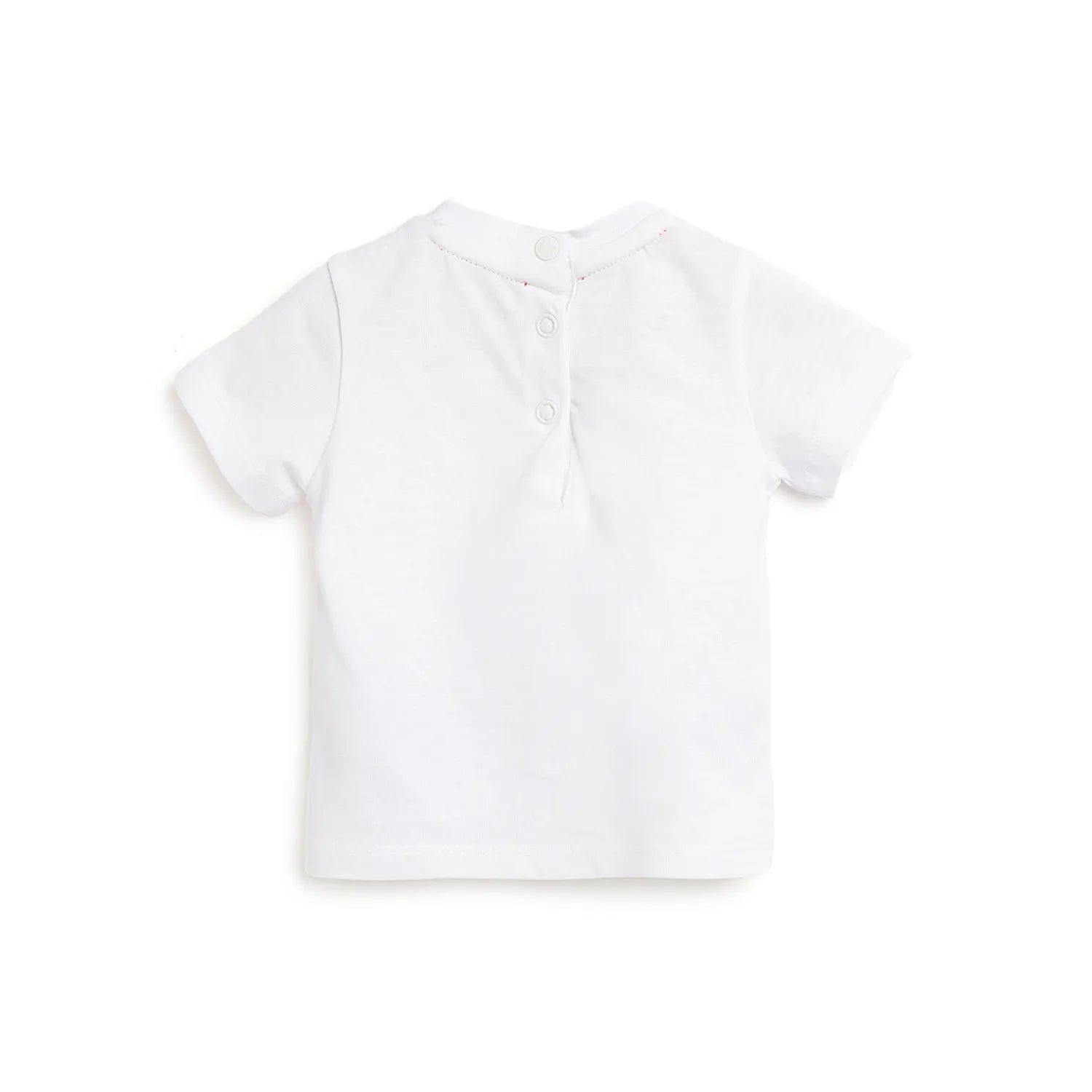 Boys White Printed T-shirt