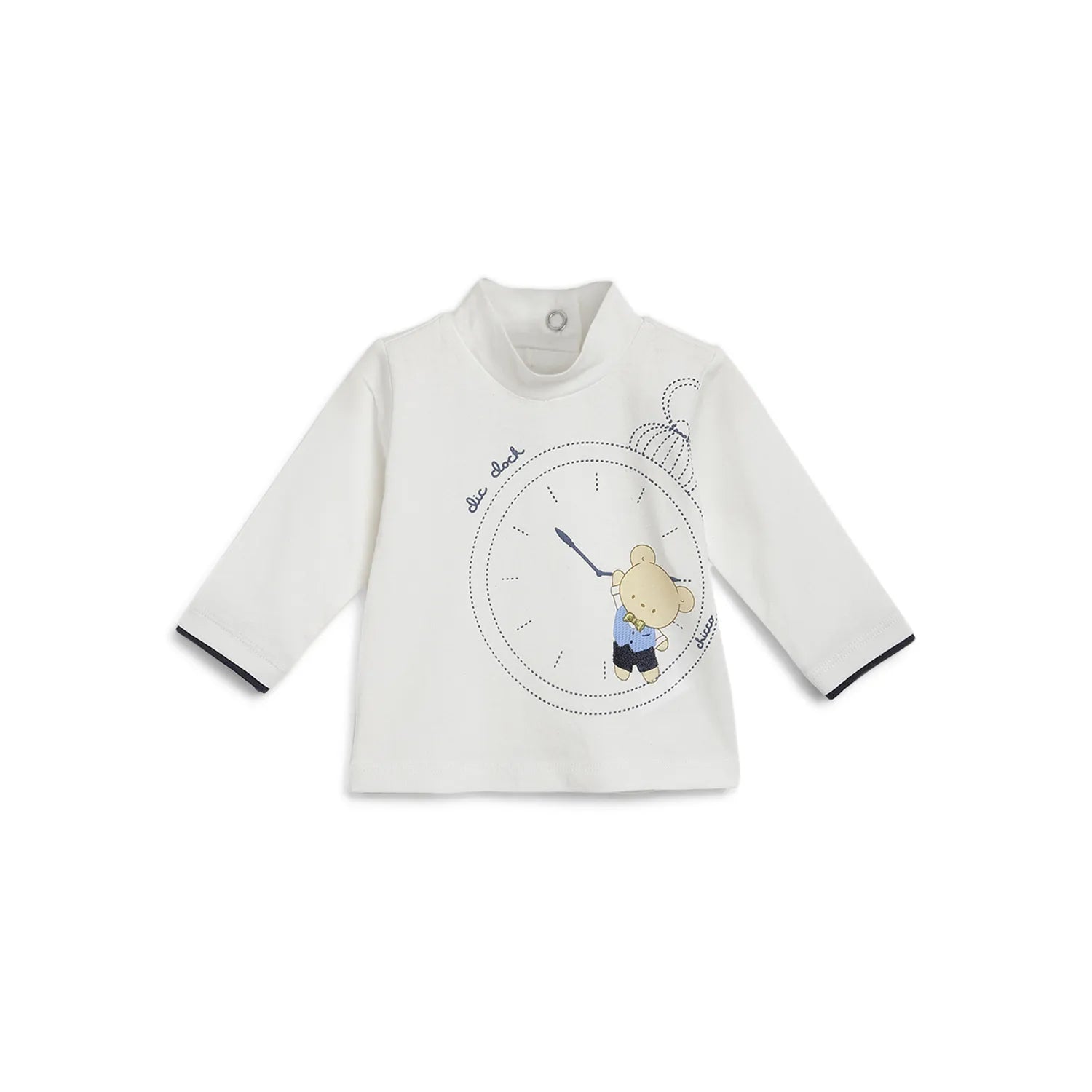 Boys White Printed T-shirt