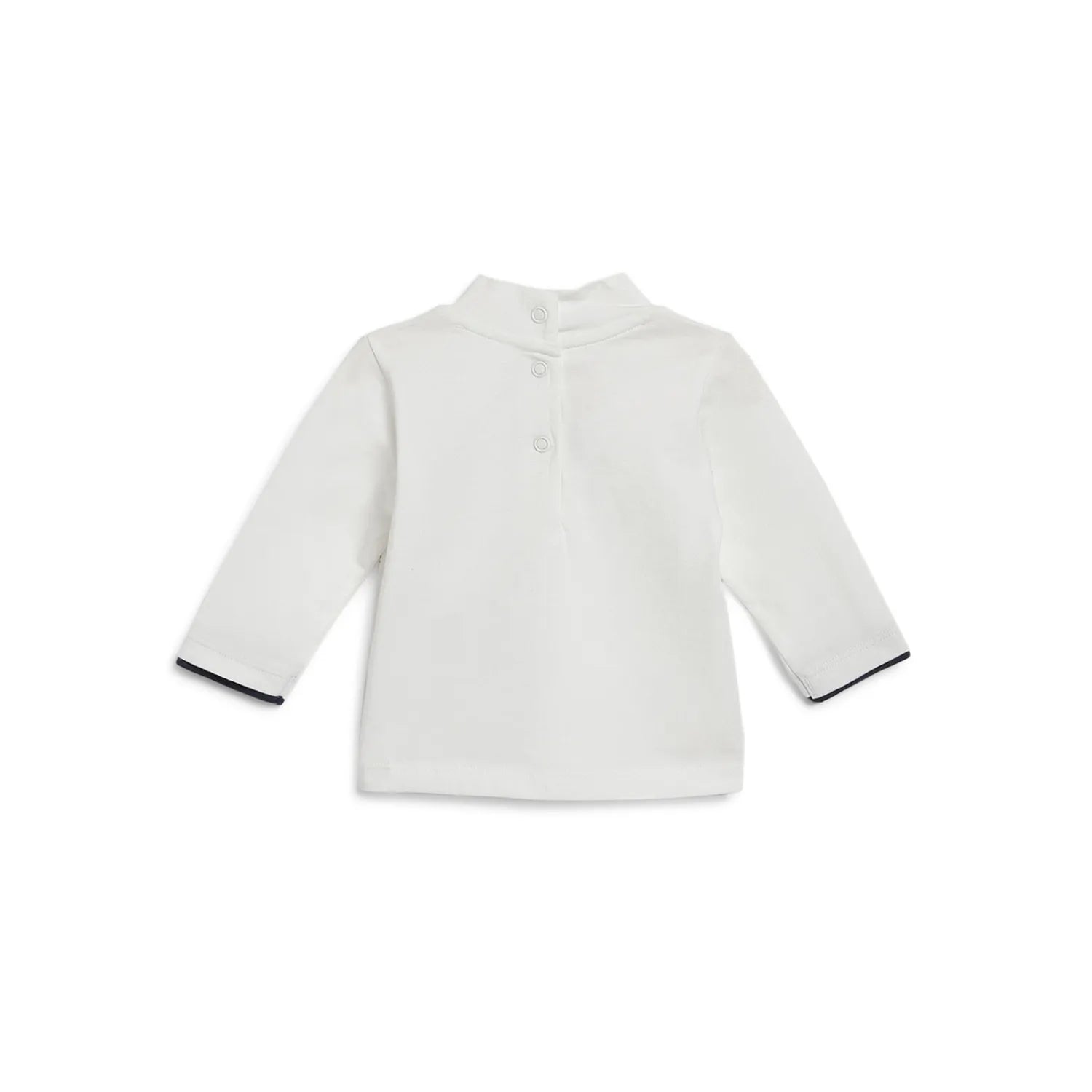 Boys White Printed T-shirt