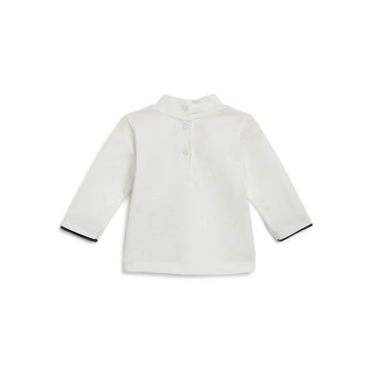 Boys White Printed T-shirt