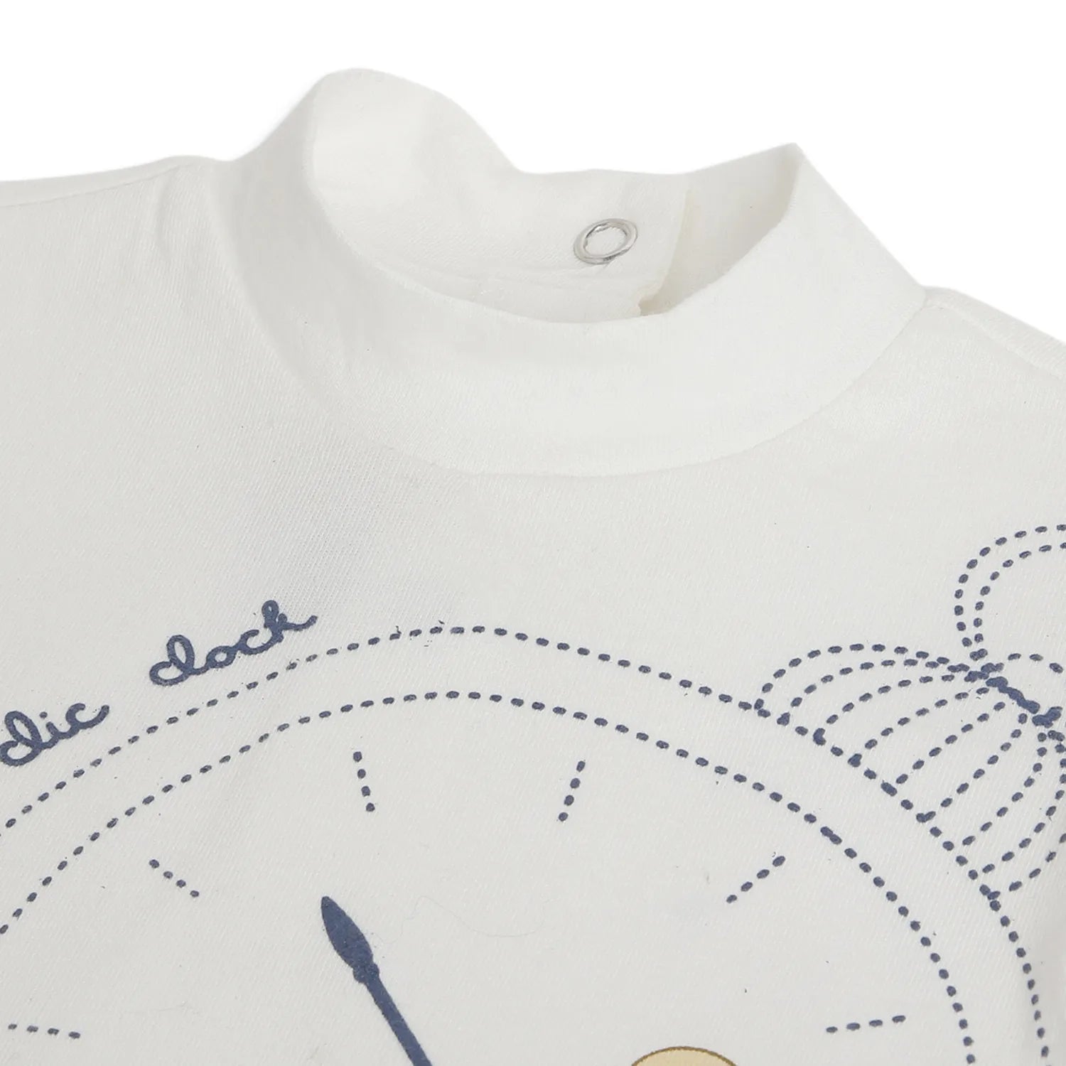 Boys White Printed T-shirt