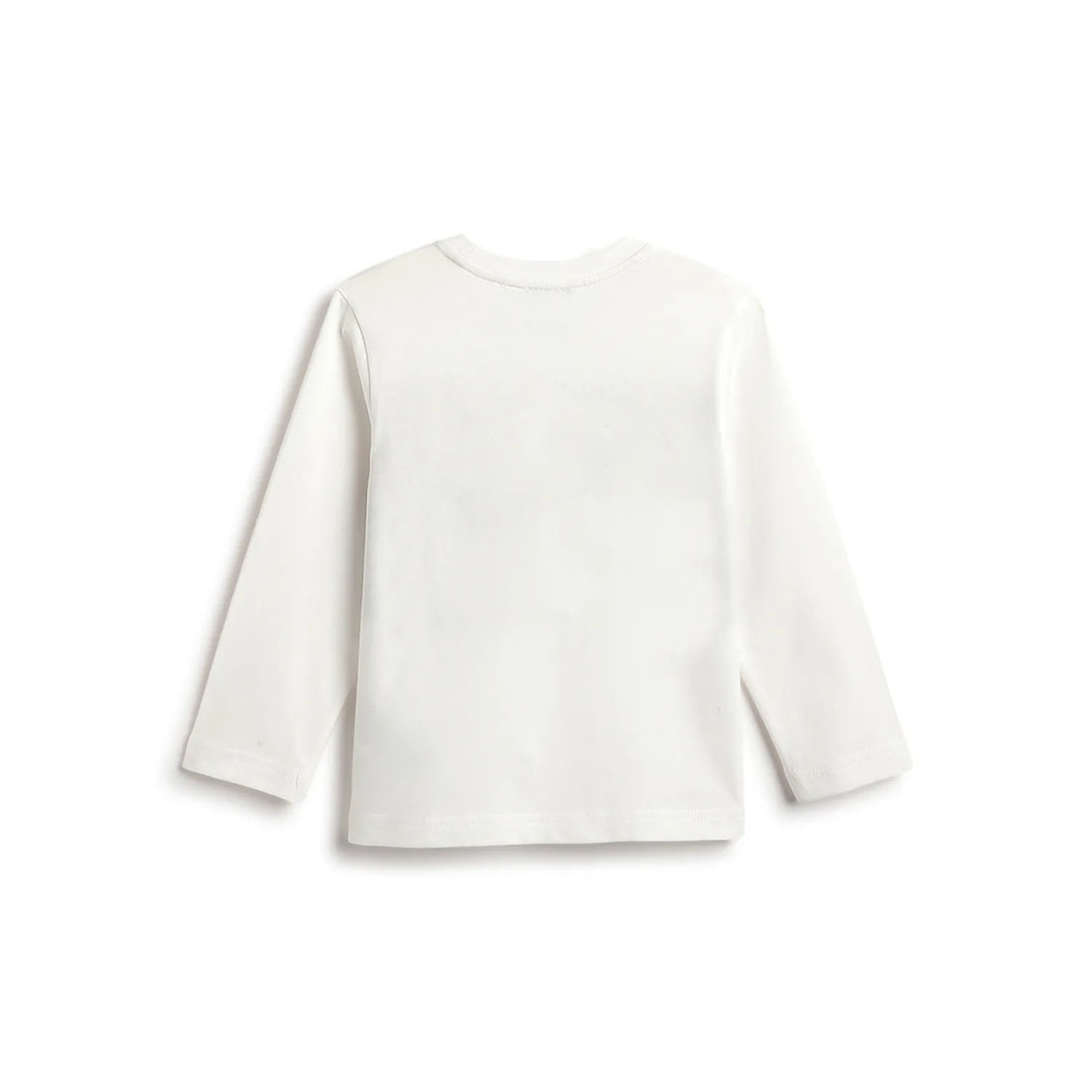 Boys White Printed T-shirt