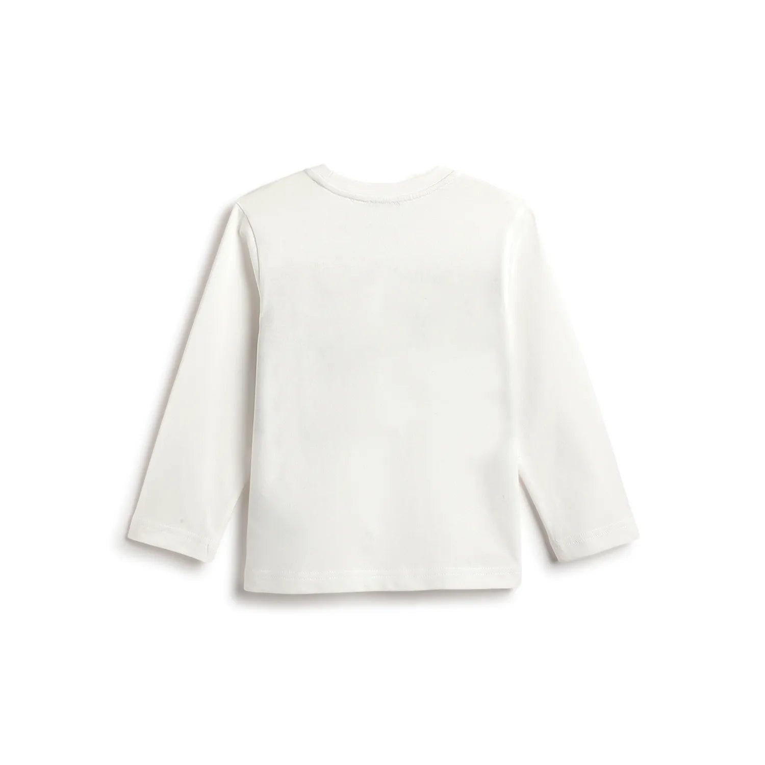 Boys White Printed T-shirt