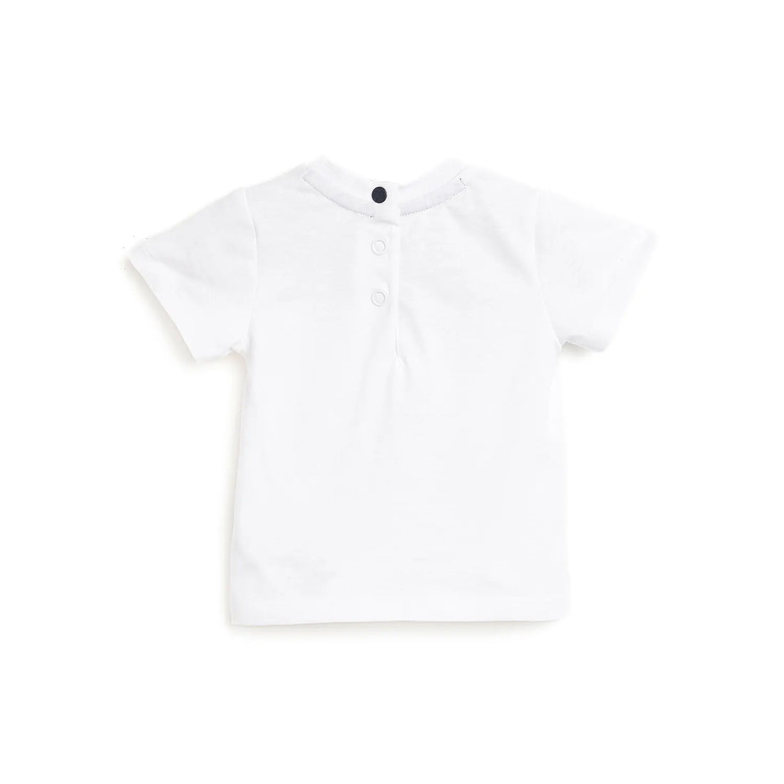 Boys White Printed T-shirt