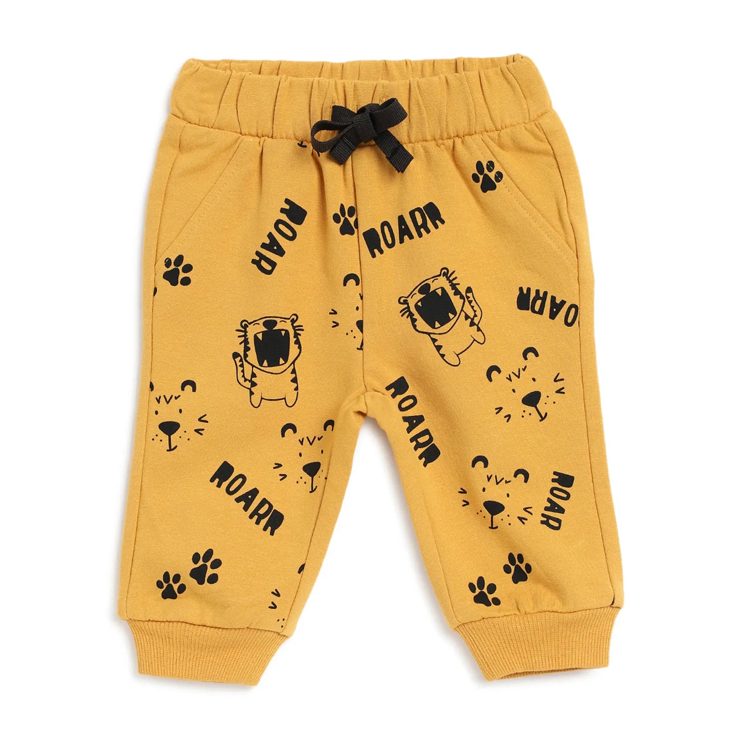 Boys White Printed T-shirt With Trouser