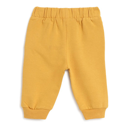 Boys White Printed T-shirt With Trouser