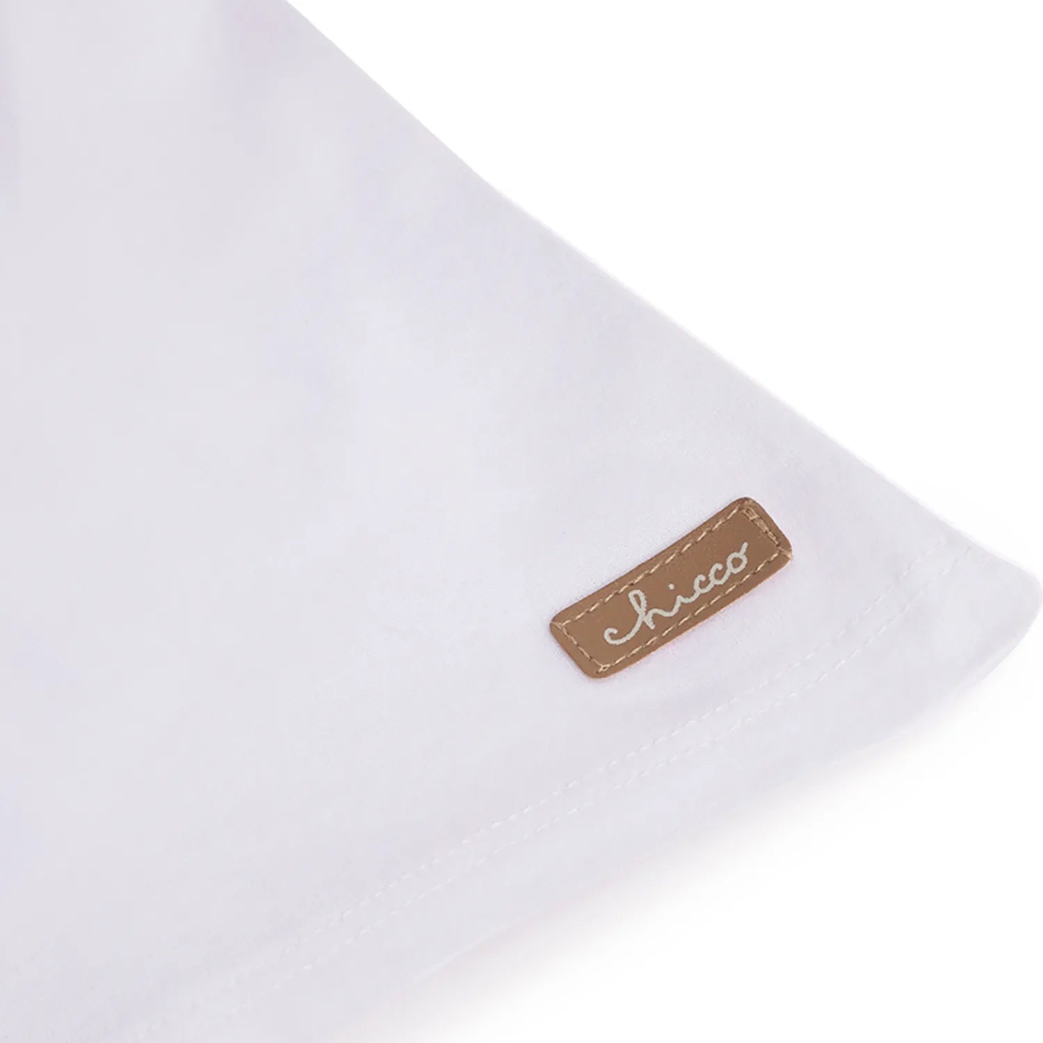 Boys White Solid Cotton T-shirt