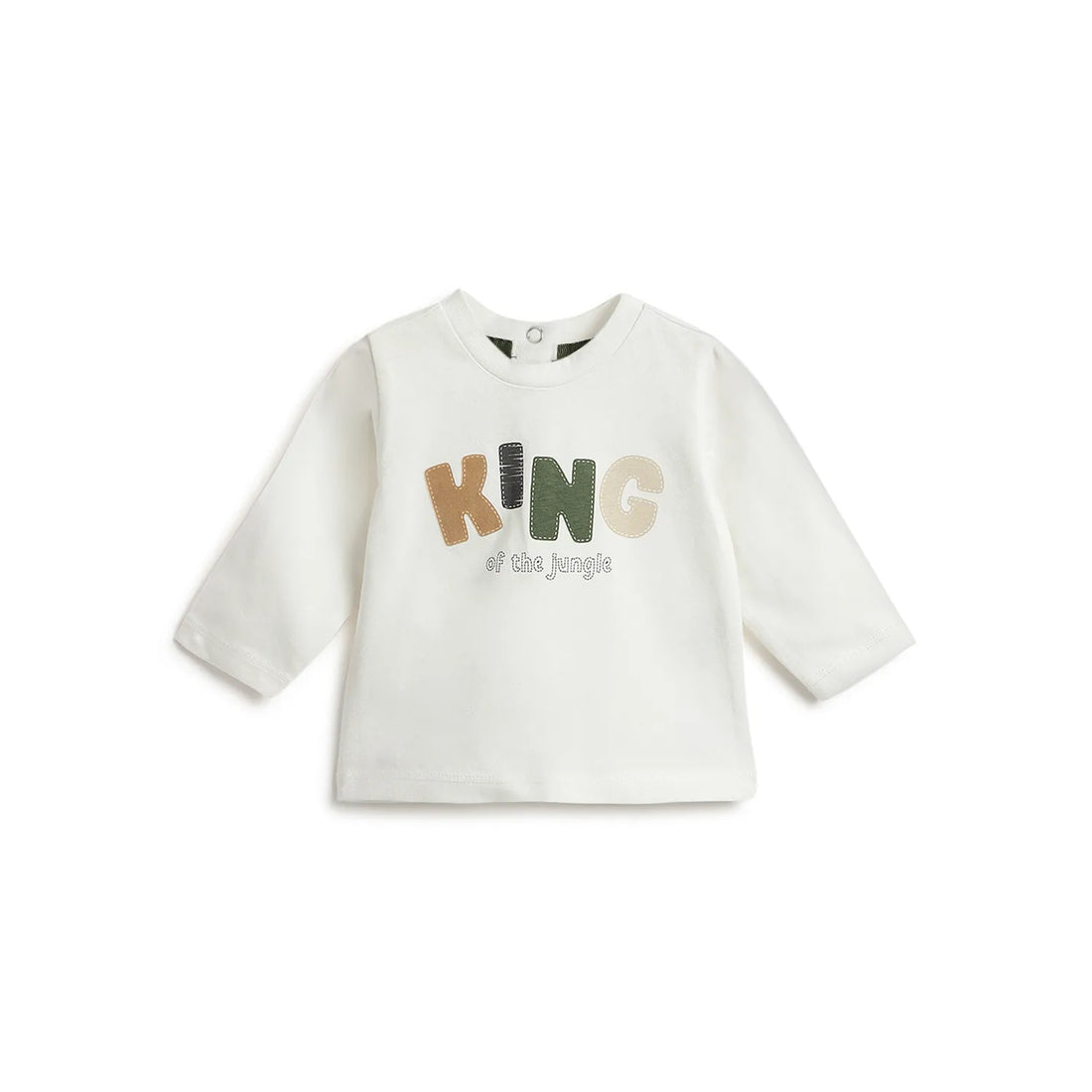 Boys White Typography Printed T-shirt