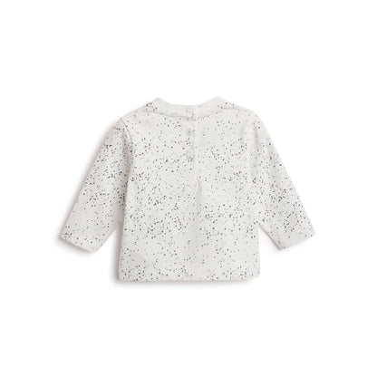 Boys White Typography Printed T-shirt