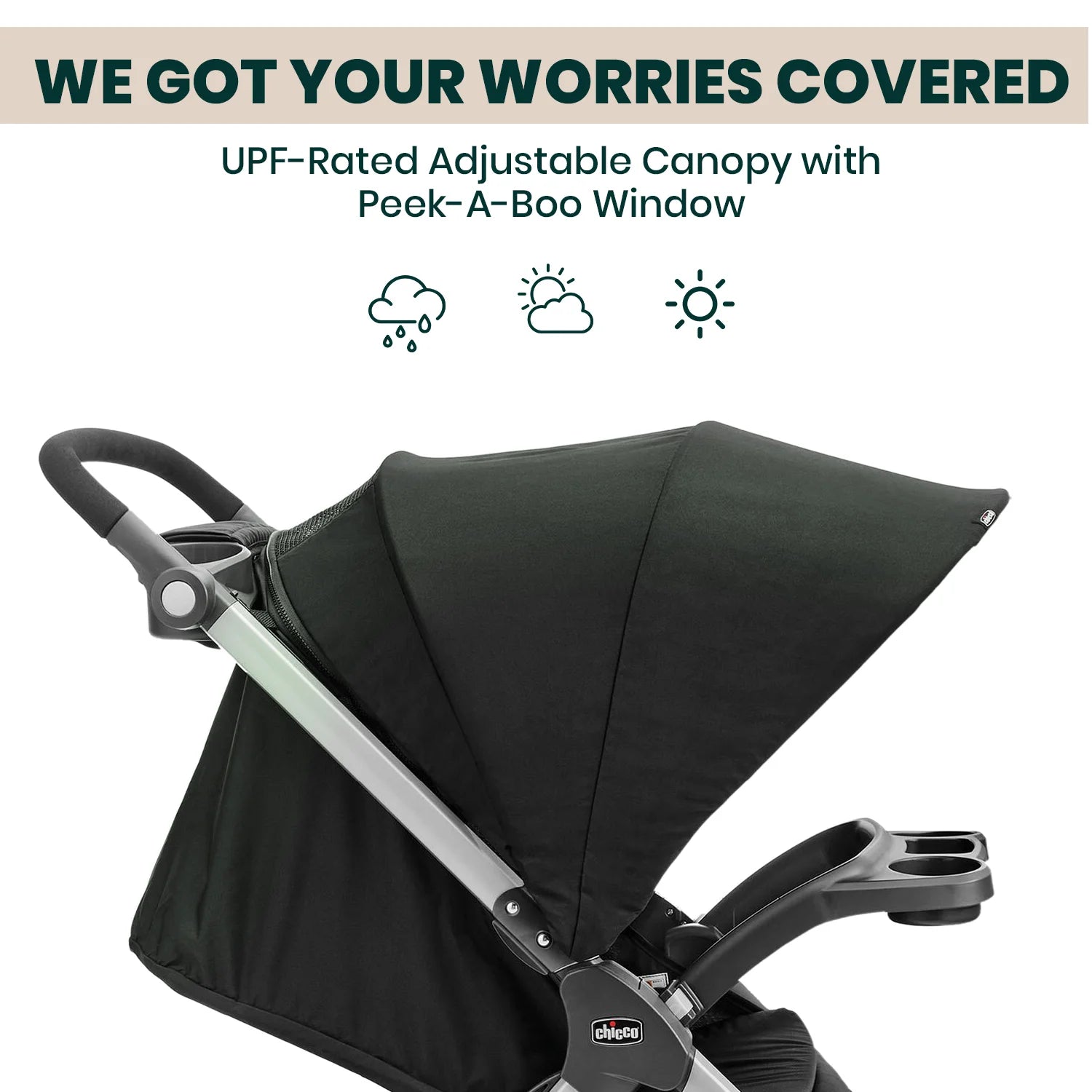 chicco bravo stroller canopy Chicco Bravo Stroller Black
