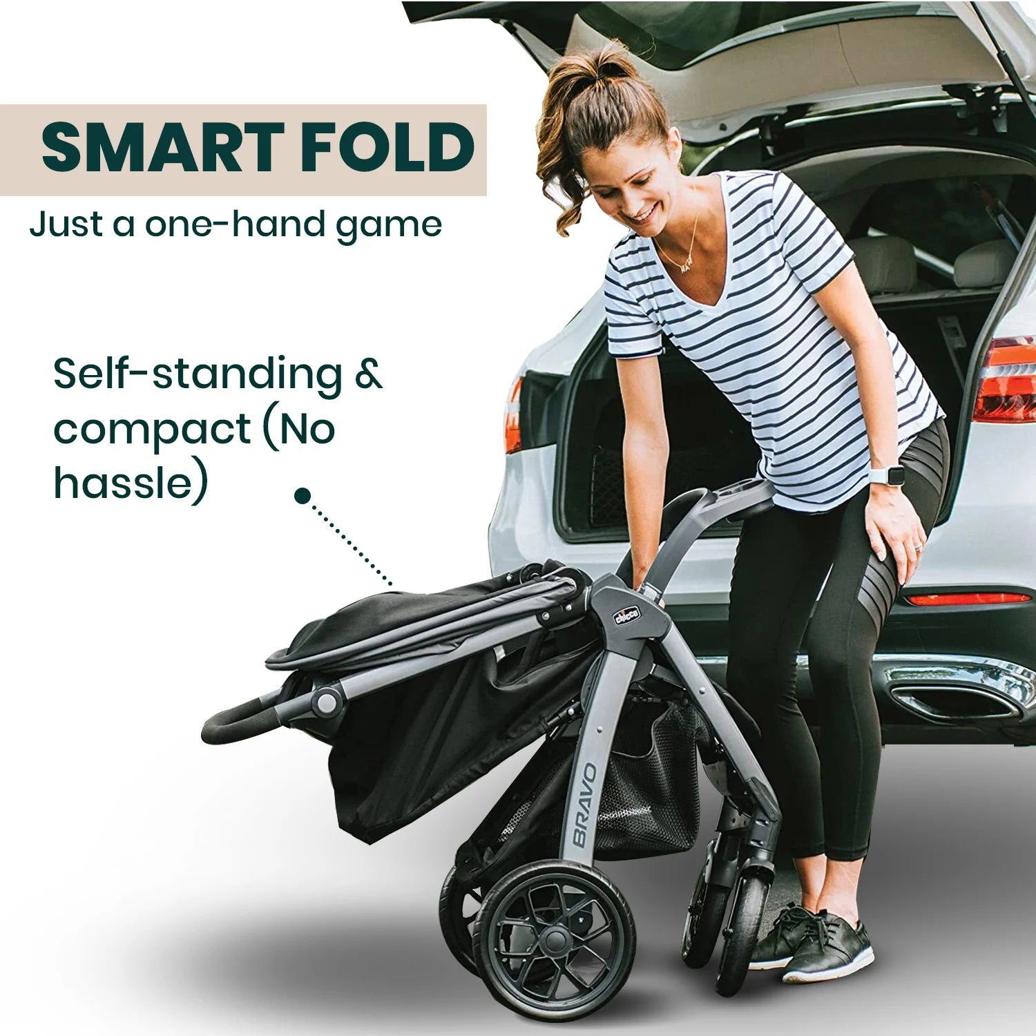 chicco bravo stroller fold Chicco Bravo Stroller Black