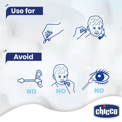 Combo Cotton Buds 60Pcs &amp; Brush And Comb Blue &amp; Baby Nail Scissors Blue