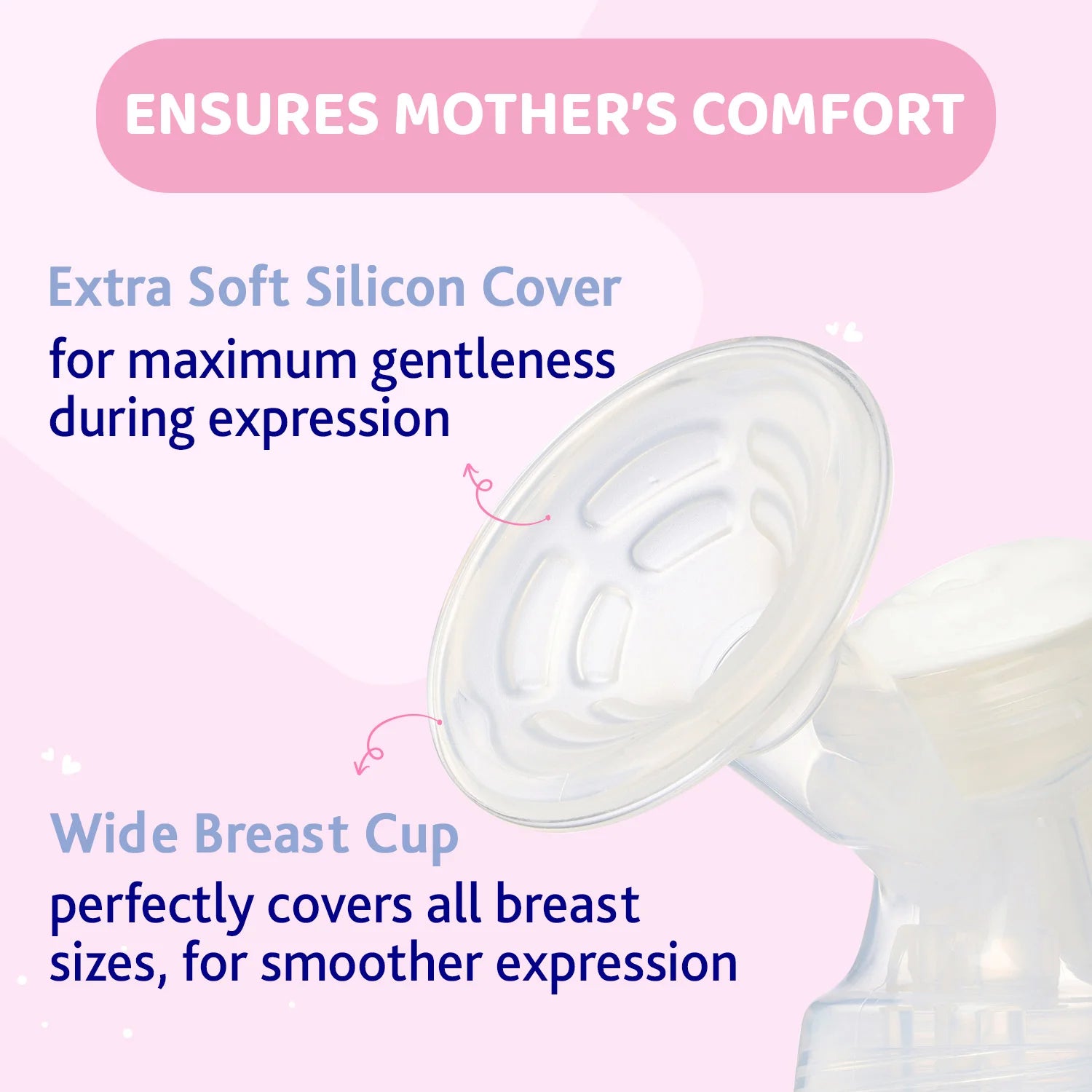 Combo Manual Breast Pump Wellbeing &amp; Breast Pads 30 Pcs