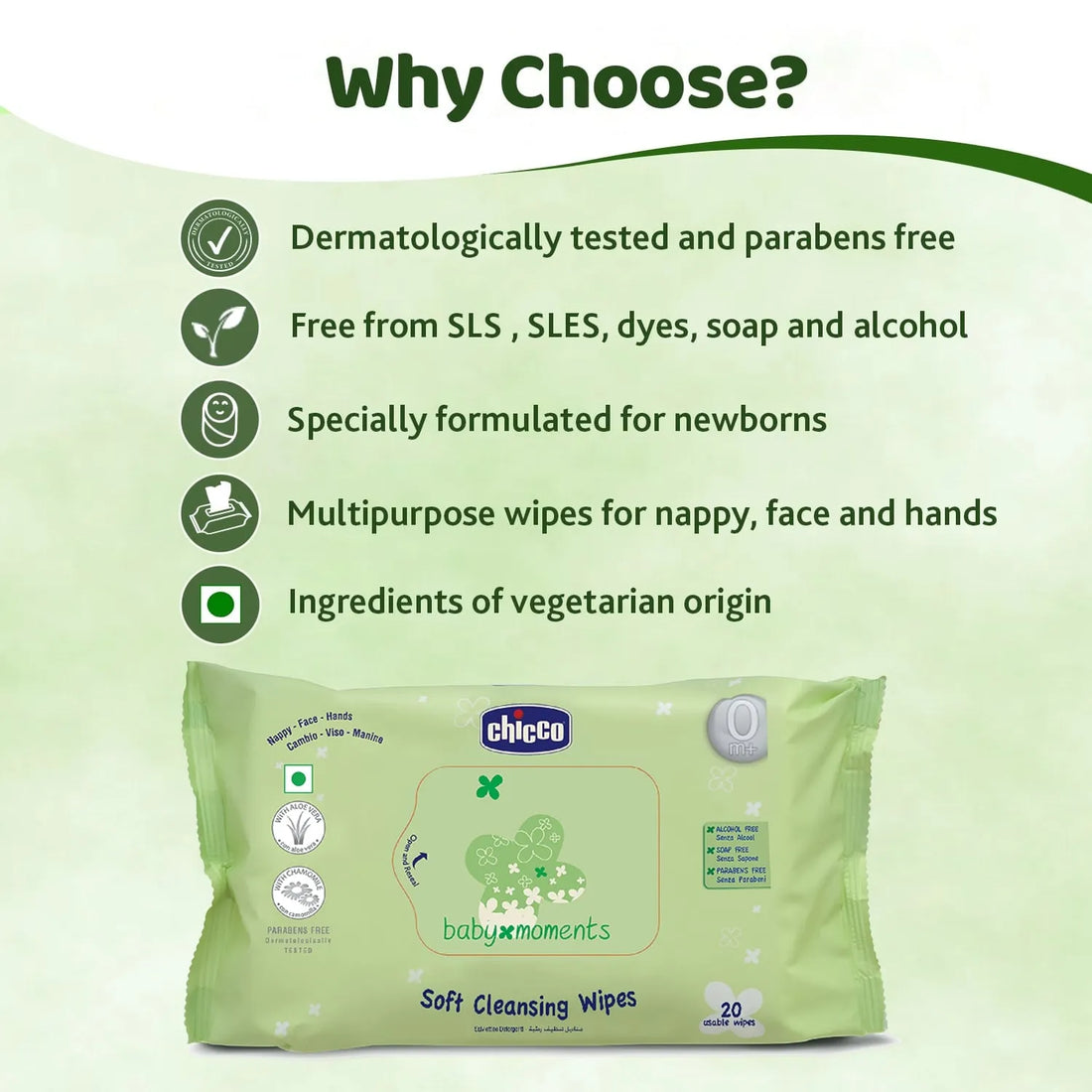 Combo Soft Cleansing Wipes Fliptop Pack of 3  216 Pcs