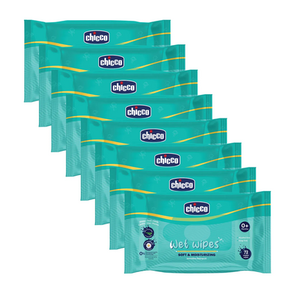 Combo  Wet Wipes Sticker Pack of 8  576 Pcs