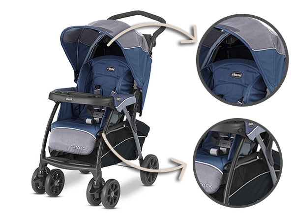 BABY’S SUNROOF AND ACCESSIBLE STORAGE BASKET