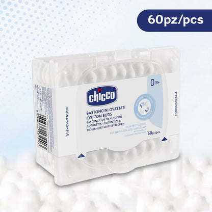 Cotton Buds With Ear Drum Protection 60Pcs