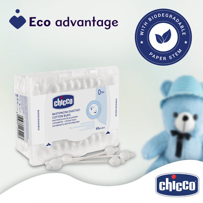 Cotton Buds With Ear Drum Protection 60Pcs