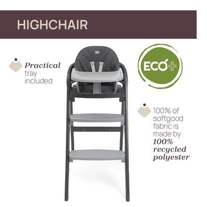 Crescendo Up Highchair Black