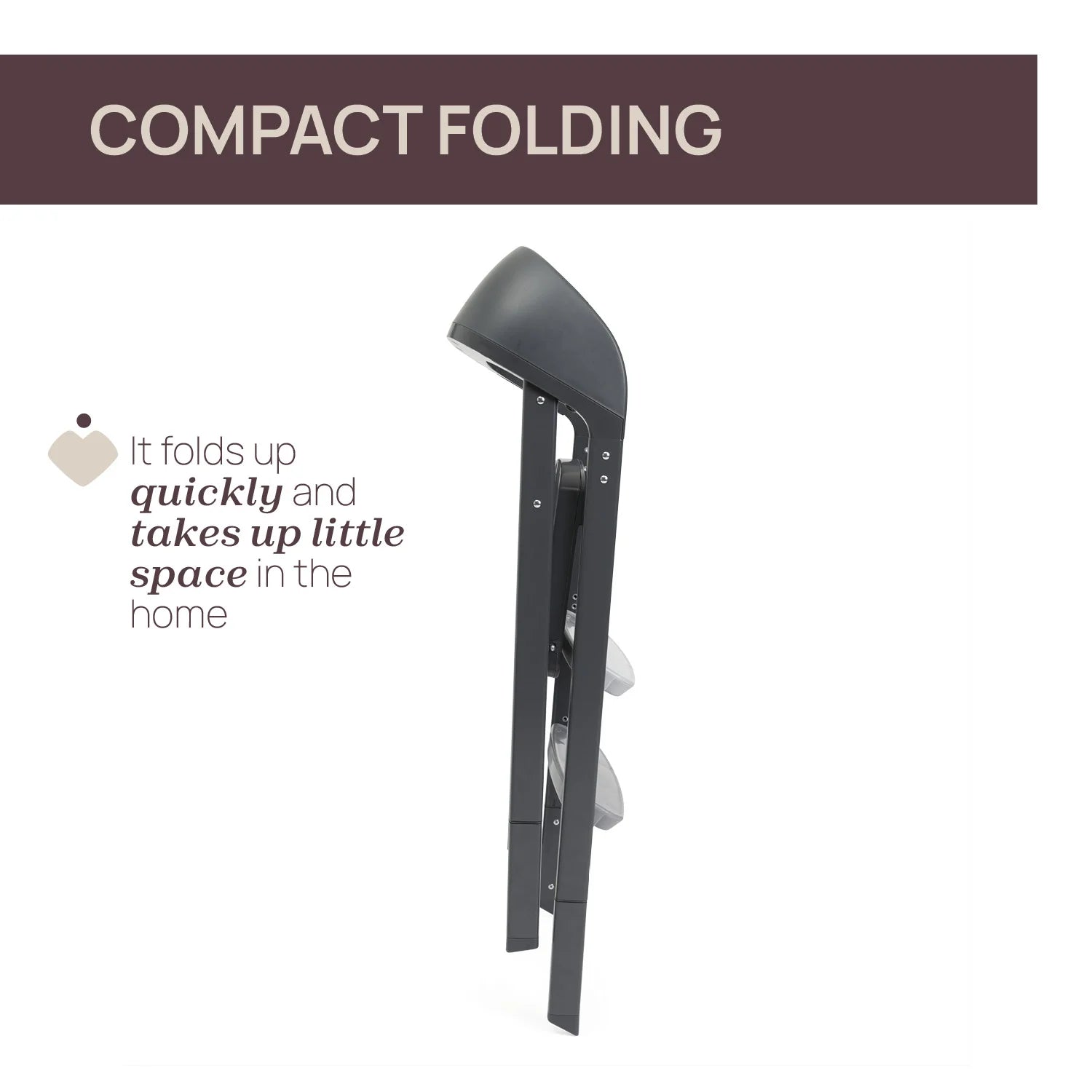 Crescendo Up Highchair Black