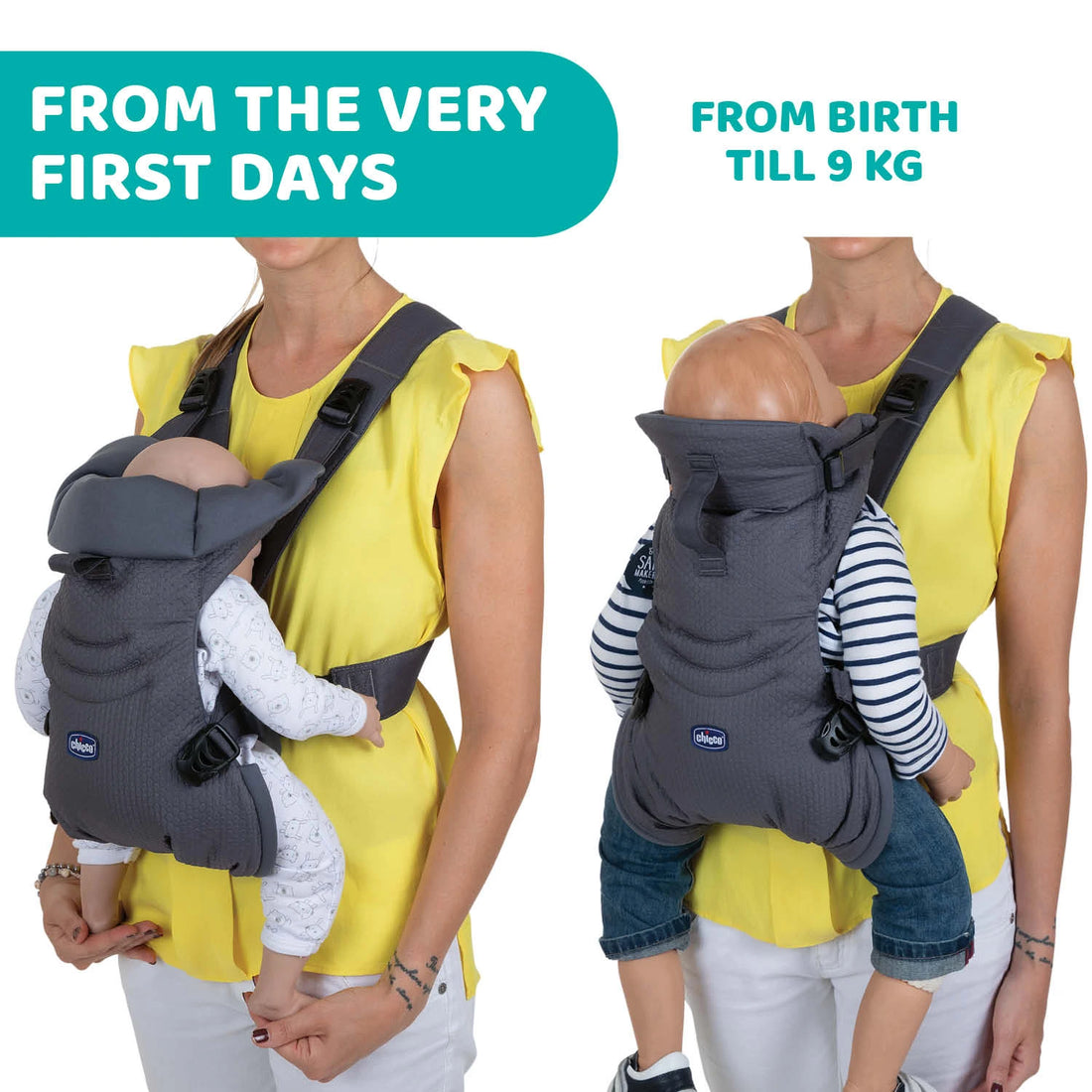 Easy Fit Baby Carrier Moon Grey