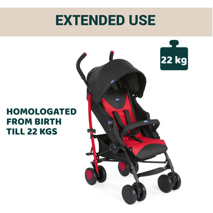 Echo Stroller with Bumper Bar Scarlet
