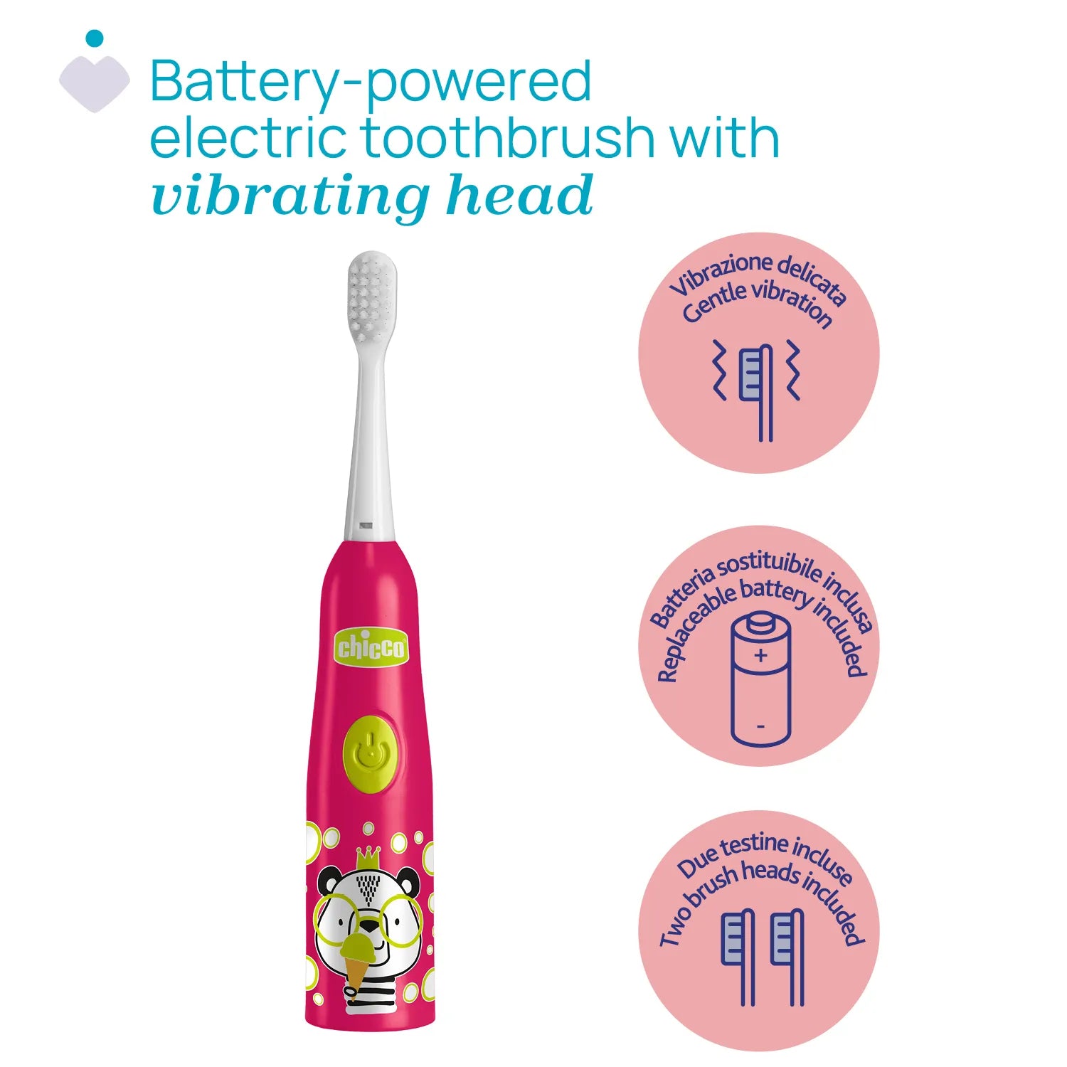 Electric Toothbrush Panda 3Y+