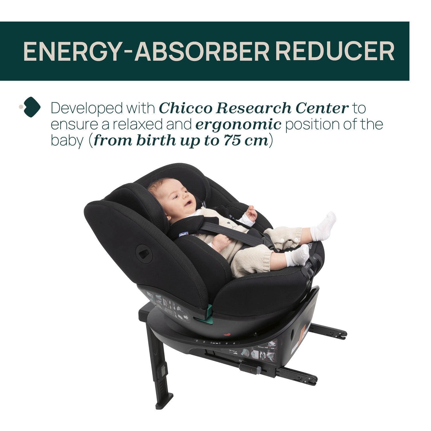 Everone I Size Baby Car Seat Black