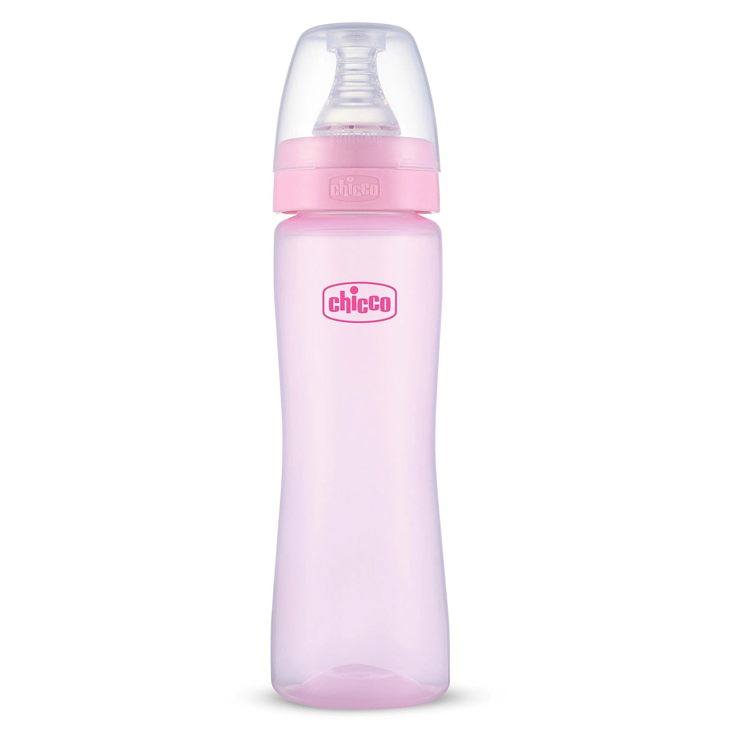 Feed Easy Baby Colored Bottle 250 ml Medium Flow 2M+Pink