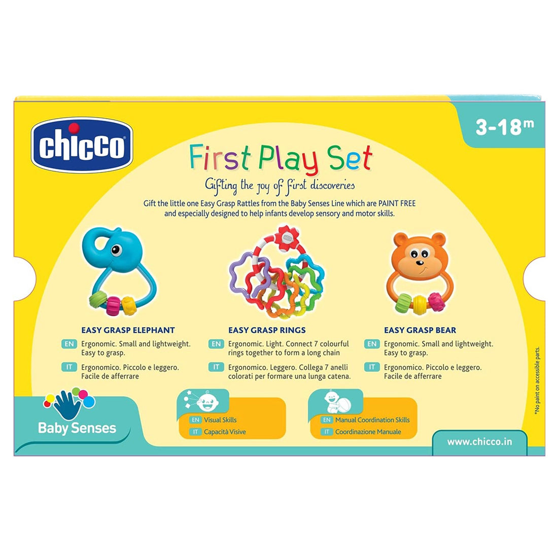 First Play Rattle Gift Set 3 Pcs