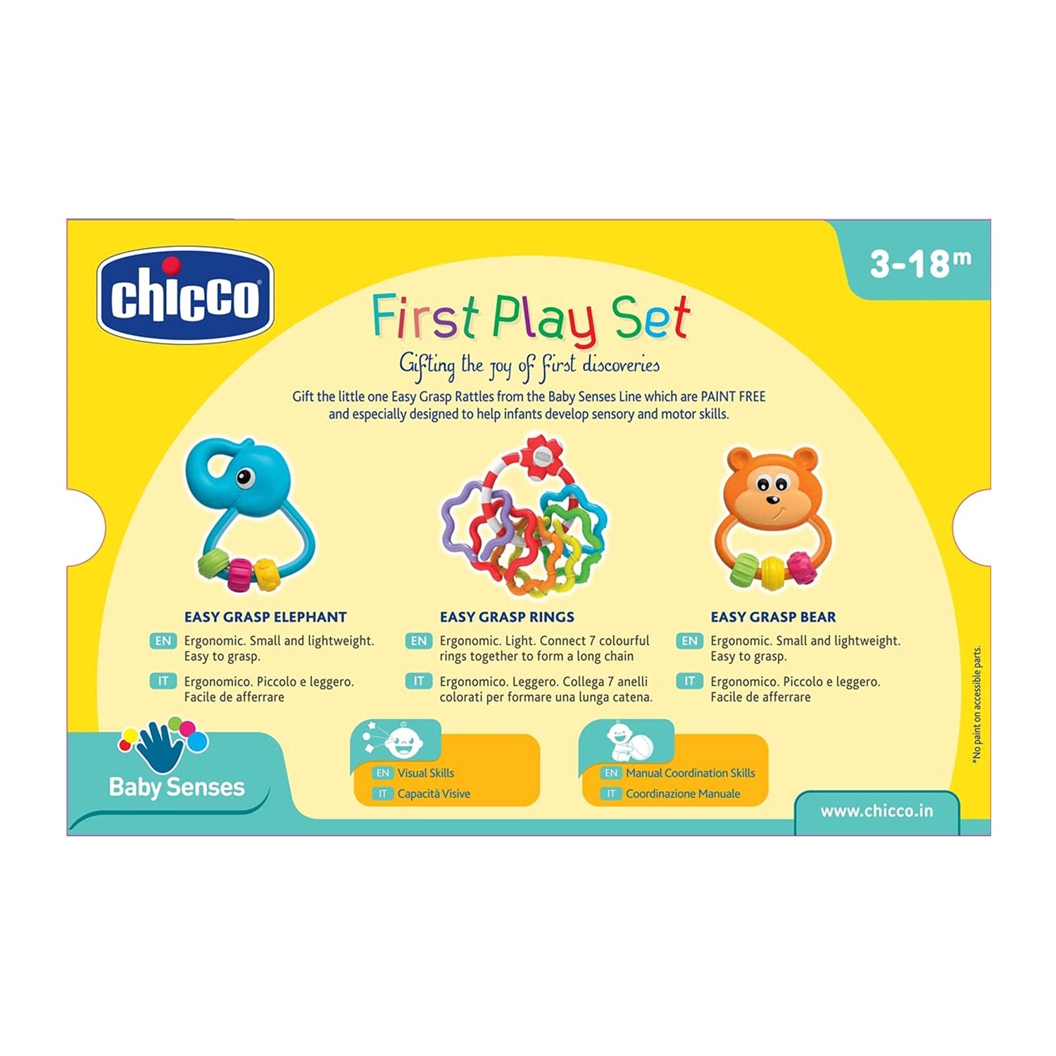First Play Rattle Gift Set 3 Pcs