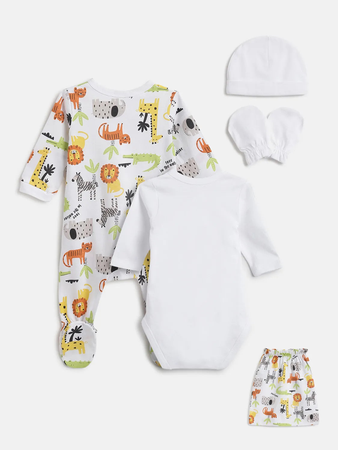 Gift Bag Babysuit &amp; Bodysuit &amp; Mittens &amp; Cap &amp; Leggings  Unisex