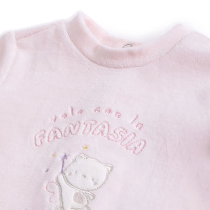 Gift Box  Babysuit and Bib and Cap Pink