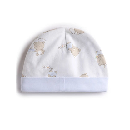 Gift Box  Babysuit and Bib and Cap Blue