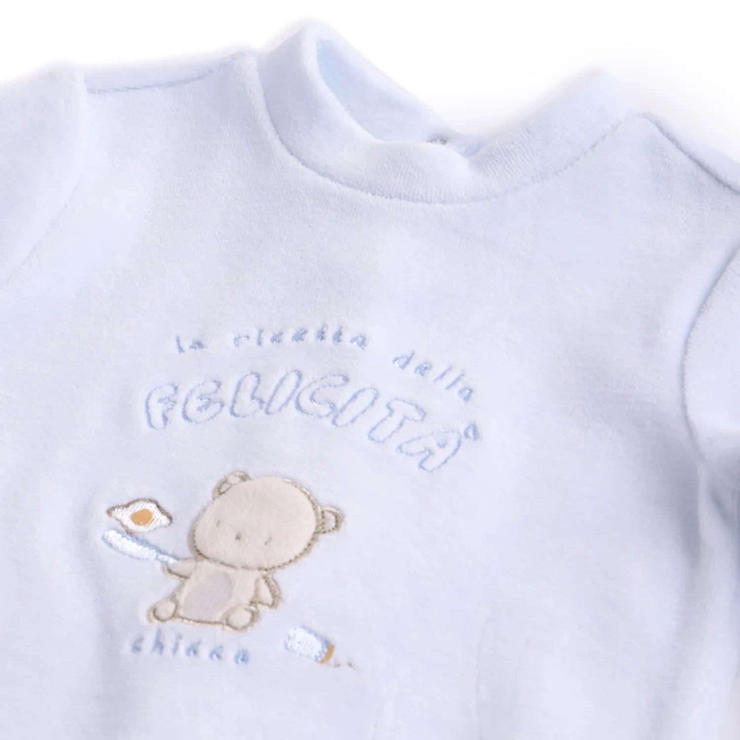 Gift Box  Babysuit and Bib and Cap Blue