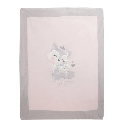 Girls Pink Mild Winter Pram Blanket