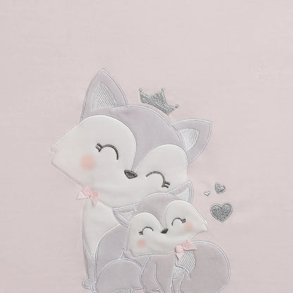 Girls Pink Mild Winter Pram Blanket