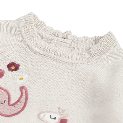 Girls Animal Printed Pullover